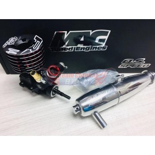 MAG Tuned O.S. SPEED R2104 Full MOdified engine with T-2080SC+MR02 pipe Combo Set 